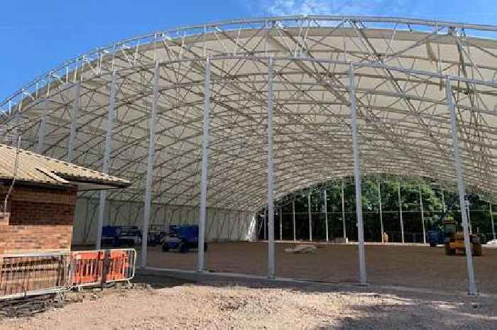 Work on new Dumfries and Galloway indoor tennis centre reaches halfway stage