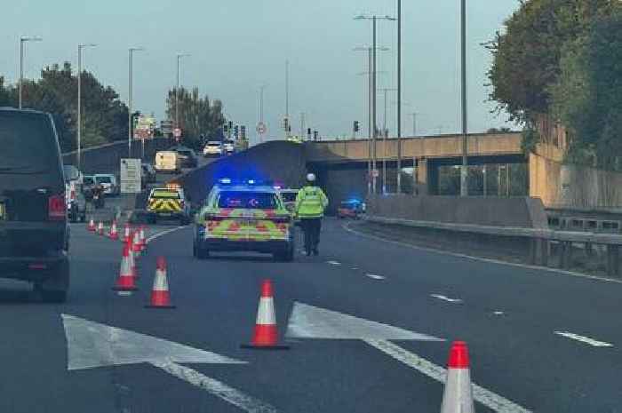 Man has life-threatening injuries after being found on carriageway of major road