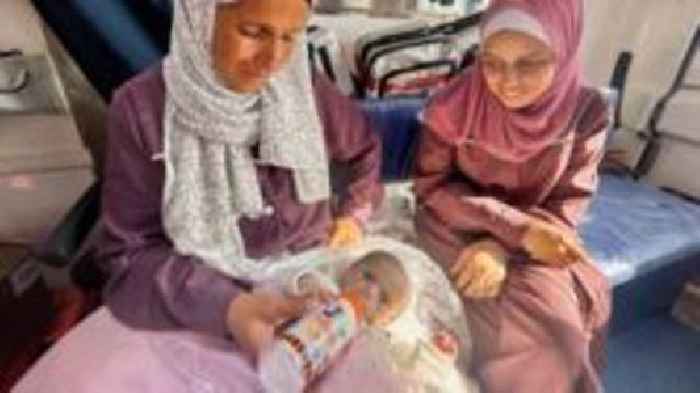 'I made the sign of victory for Siwar': Mother's relief as malnourished Gaza baby evacuated to Jordan