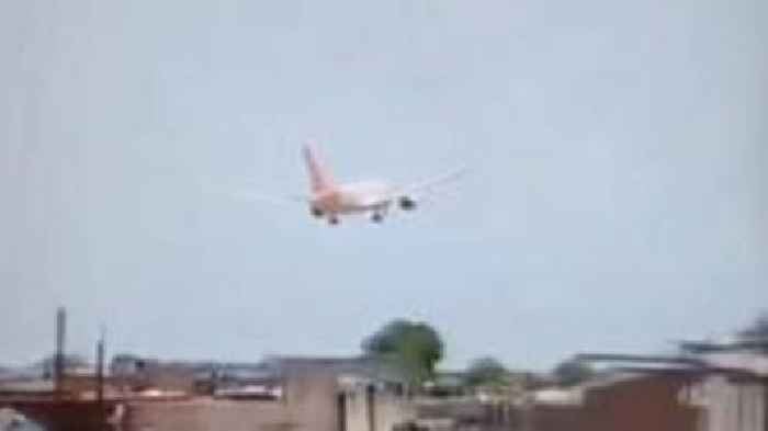 Verified video shows Air India plane descending moments before crash
