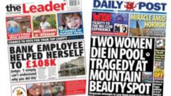Two women die at Eryri and bank employee steals £180k