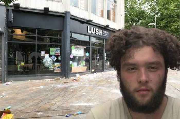Bubble trouble for Lush bath bomb bandit who is jailed for joining in 'war zone' Hull riot