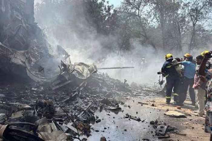 Reception area being set up at Gatwick after plane crashed with 244 aboard
