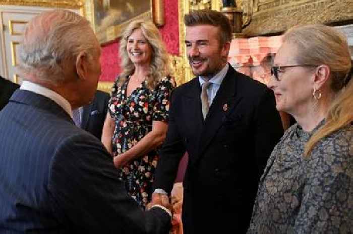 Charles joined by David Beckham and Meryl Streep to celebrate award winners
