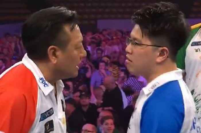 World Cup of Darts team-mates clash on stage after horror error at crucial moment