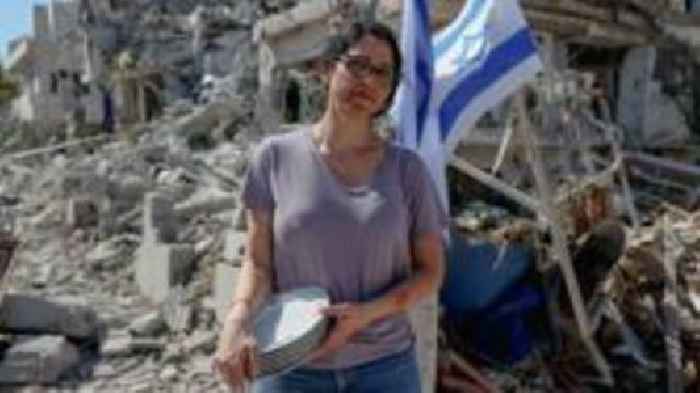 'It's heavy on the heart': Israelis survey damage in city hit by Iranian missile
