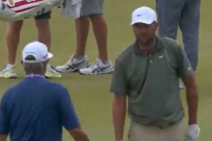 Scottie Scheffler takes his anger out on coach in tasty US Open exchange after testing day two