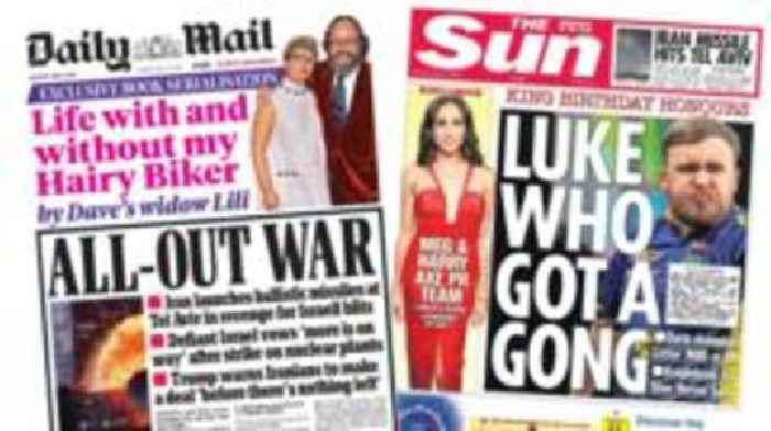 The Papers: Original 'All-out war' and Luke Littler's MBE