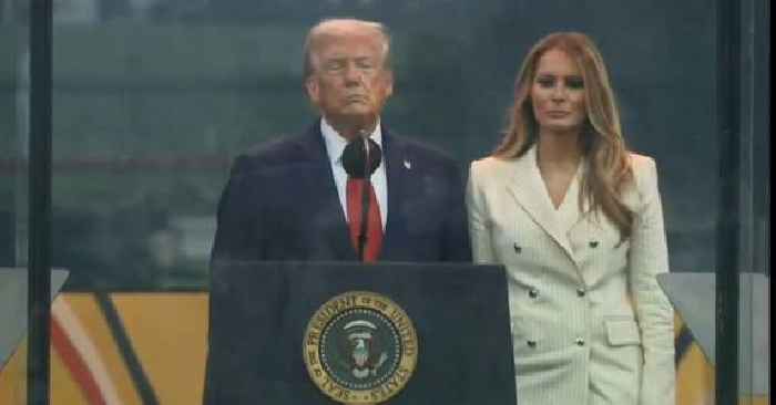 'Rigid' Melania Trump's Thoughts About Her Husband Donald's Birthday Parade Revealed as He Falls Asleep on Camera