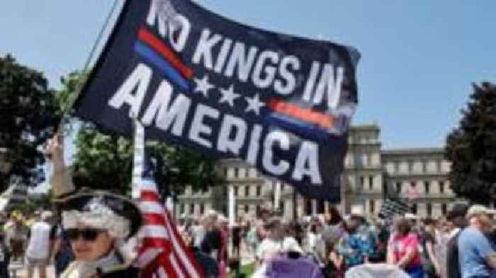 Mass protests against Trump across US as president holds huge military parade