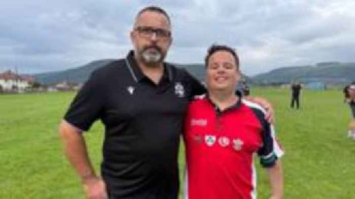 Man's rugby success after bike crash brain injury