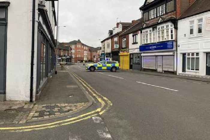 Live updates as police tape off North Staffordshire High Street and helicopter up