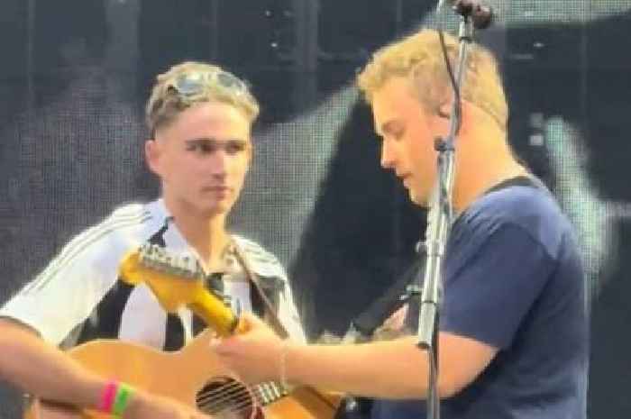 Sam Fender invites Devon lad on stage at monster St James' Park gig