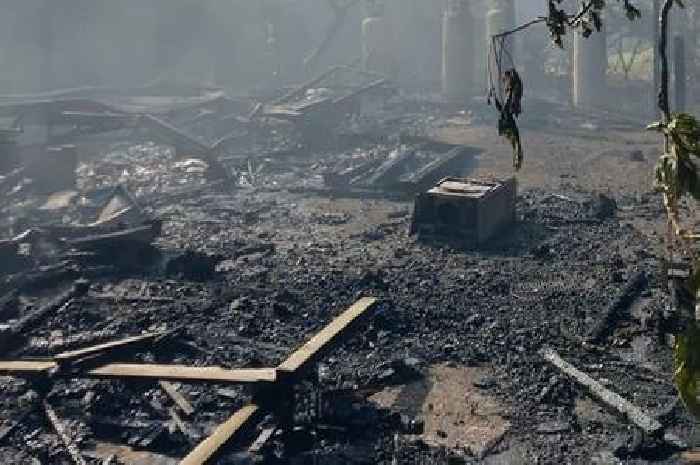 Caravan and four tonnes of hay destroyed by huge blaze