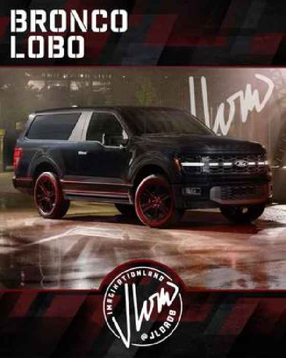 Full-Size Ford Bronco Lobo Comes Out of CGI Oven Thinking the F-150 Needs an SUV Partner 