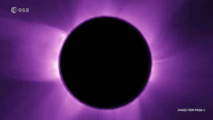 First artificial solar eclipse in space