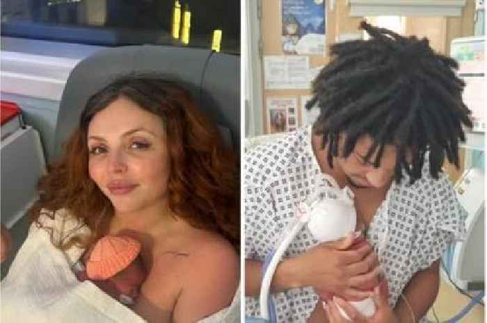 Jesy Nelson brings newborn babies home for her birthday after 'challenging' pregnancy