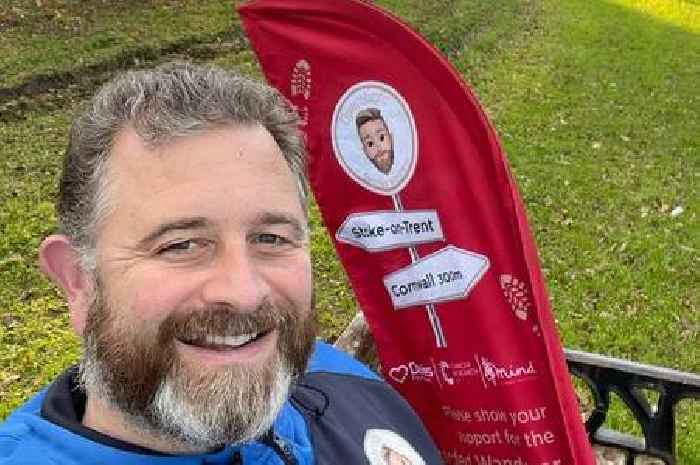 Stoke City fan's latest charity trek pays homage to idol Lou Macari