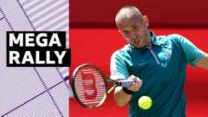Watch: GB's Evans wins 37-shot rally against Tiafoe