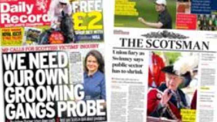 Scotland's papers: Call for Scots grooming probe and public sector cuts 'fury'