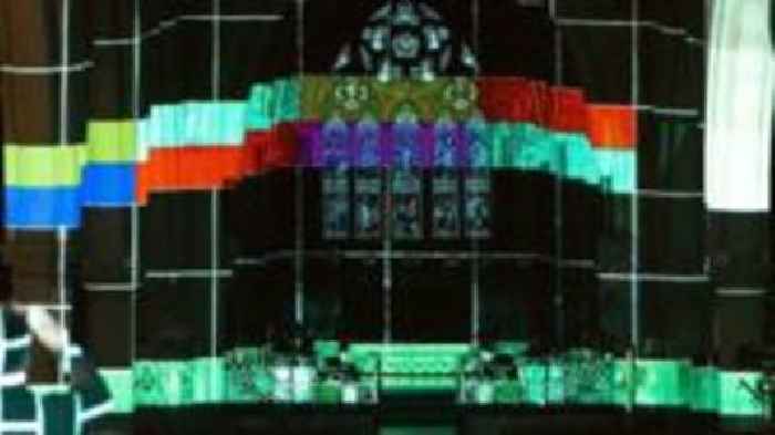 Church lights up for arts project trial