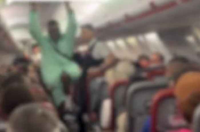 Watch Birmingham Jet2 flight chaos unfold as passenger banned for life