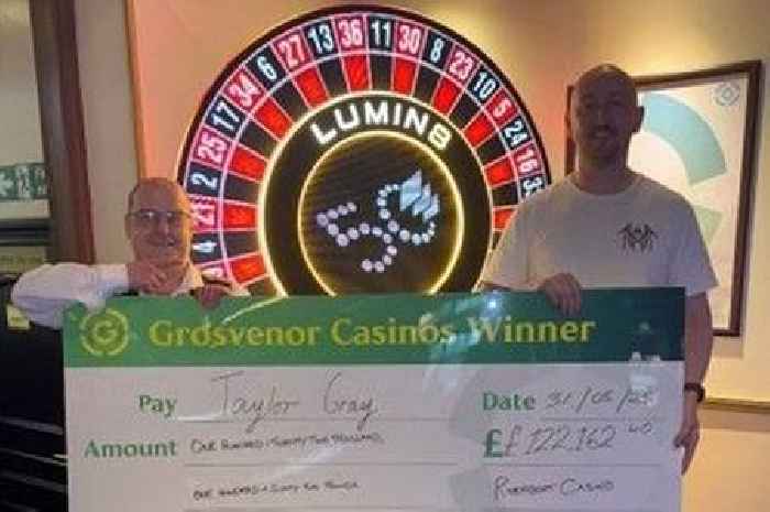 Lucky Scots dad wins £122k casino jackpot as family prepare to welcome second child 