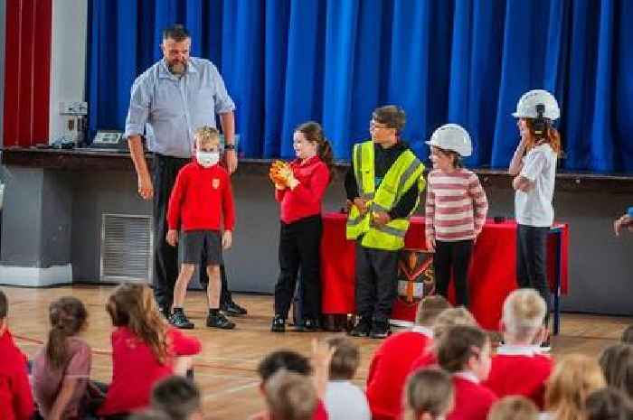 Taylor Wimpey gives a lesson in safety to local schoolchildren in Kilmarnock