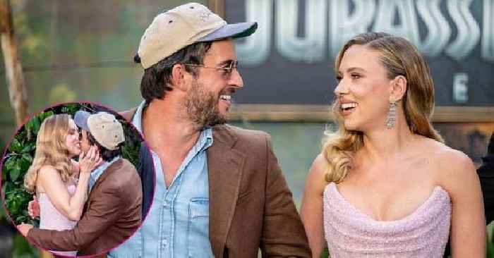 Married Scarlett Johansson Shares Spicy Kiss With Costar Jonathan Bailey at 'Jurassic World Rebirth' Premiere: Watch