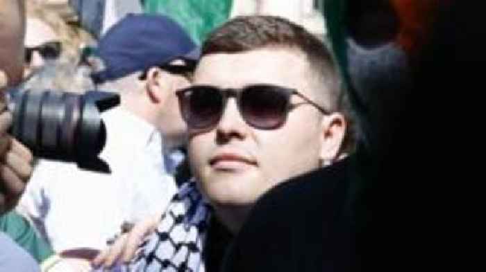 Protesters outside court as Kneecap rapper appears over terror charge