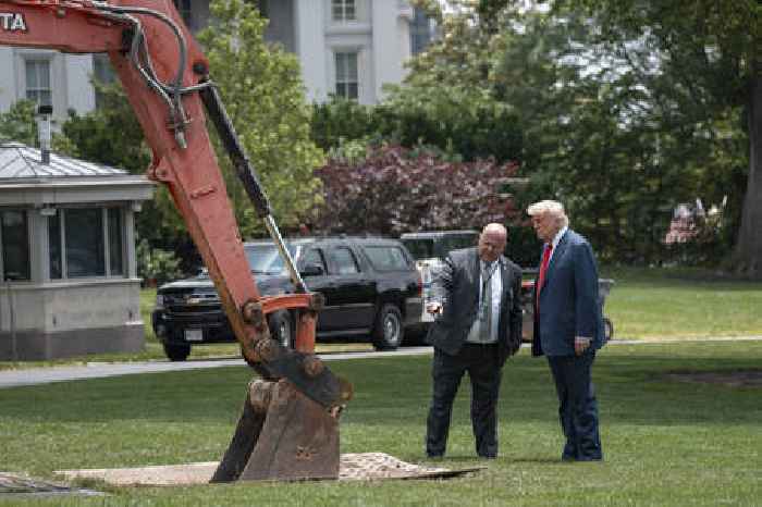 Trump Takes Break From Threatening Iran To Erect ‘Two Beautiful Flag Poles’ at White House