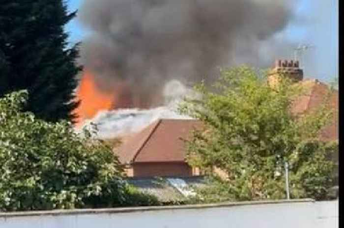 Derby live updates as string of roads closed due to major house fire