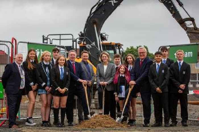 Scots education secretary attends turf-cutting ceremony marking start of work on Chryston High School extension