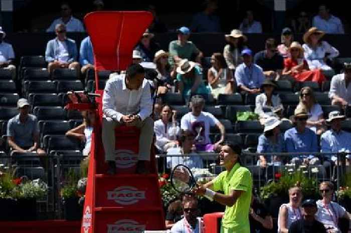 Gasps heard at Queen's tennis match as spectators take cover in player incident