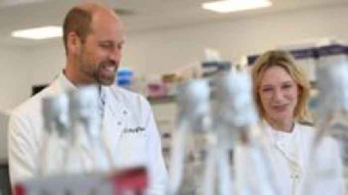Prince William visits sustainable textile dyes lab