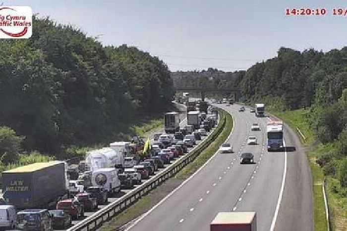 Live updates on M4 delays after vehicle fire shuts two lanes between Miskin and Pencoed