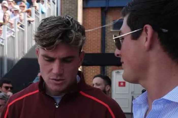 Cameras capture Jack Draper and Louis Rees-Zammit's awkward first meeting at Queen's