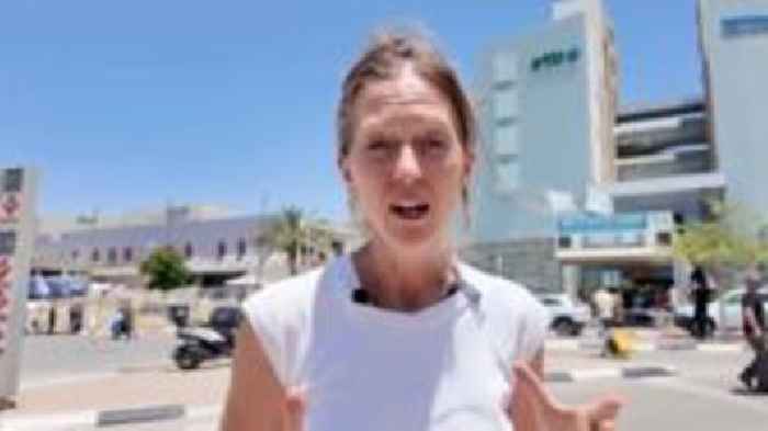BBC on the scene at Israeli hospital struck by Iranian missile