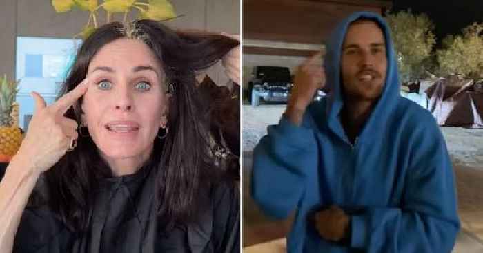 Courteney Cox Pokes Fun at Justin Bieber's Viral 'Standing on Business' Quote: Watch the Funny Clip