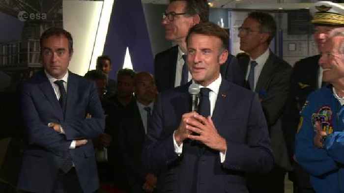 President Macron calls Sophie Adenot from Paris Air Show 2025