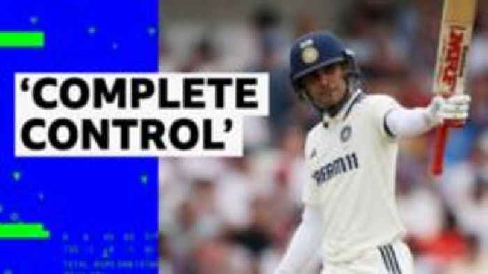 Gill marks first Test as India captain with half-century