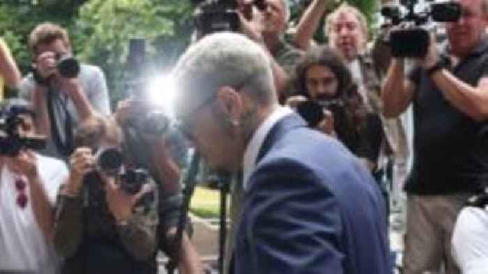Chris Brown arrives in court to answer assault charge