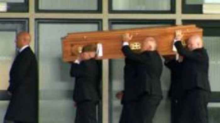 Family gather for funeral of beach death teen Kayden Moy