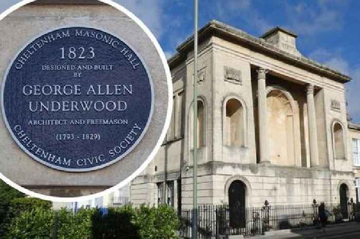 Cheltenham architect who designed landmark Municipal Offices honoured with plaque on masonic hall he built
