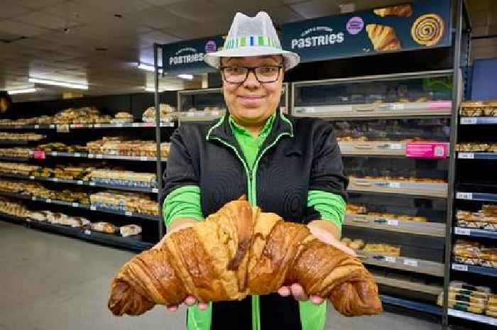 Supermarket unveils giant croissant to mock 'sky high' price of pastries