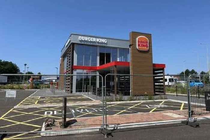 The ghost Burger King on a Welsh roundabout which was built but has never opened