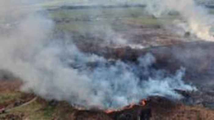 Wildfire action call made by MP as moorland burns