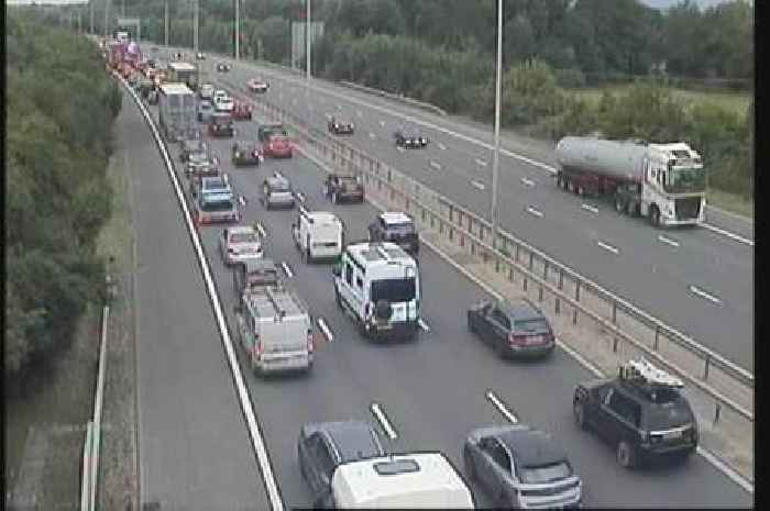 Live updates as M5 crash causes huge tailbacks near Worcester