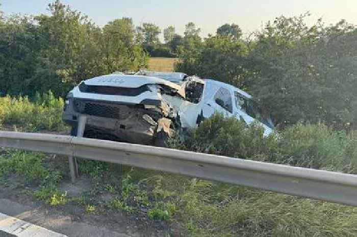 M6 coach horror crash as truck driver miraculously walks from wreckage