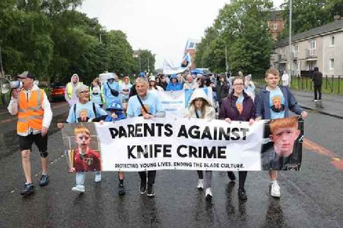 Family of Kory McCrimmon vow 'enough is enough' at Glasgow march against knife crime